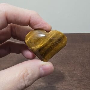 Tigers Eye Crystal Heart #A